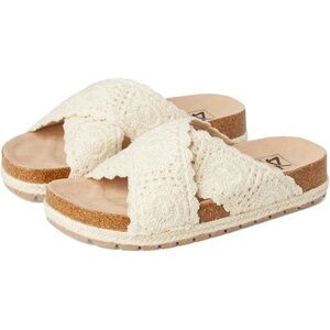 NEW Altar’d State by Dirty Laundry Women's Cream Crochet Slide Sandals Size 7